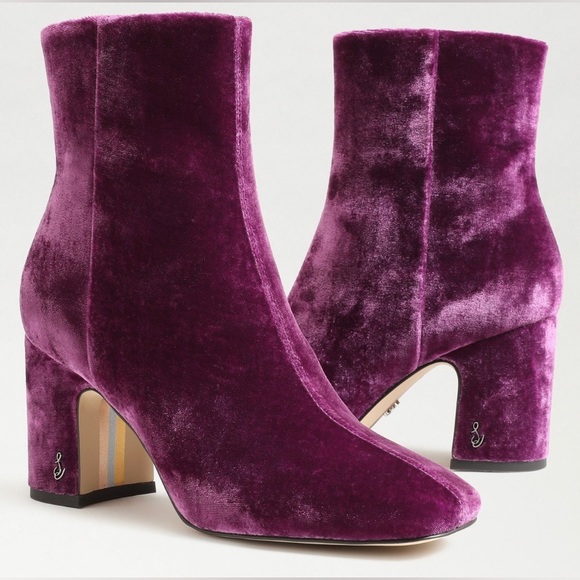Sam Edelman Shoes - NEW IN BOX FAWN ANKLE BOOTIE | COLOR: Deep Orchid Velvet 💜